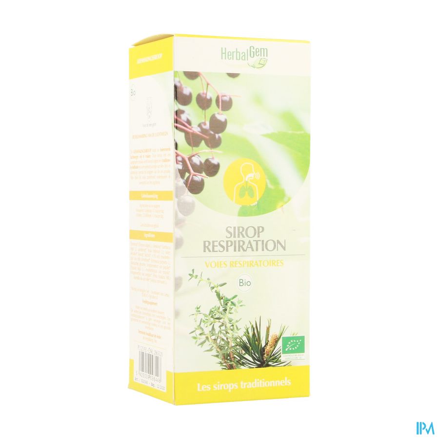 Herbalgem Sirop Respiration Bio Enf-adulte 150ml