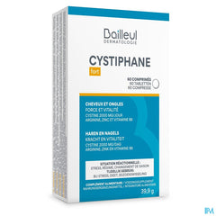 CYSTIPHANE fort cheveux et ongles 60 comprimés