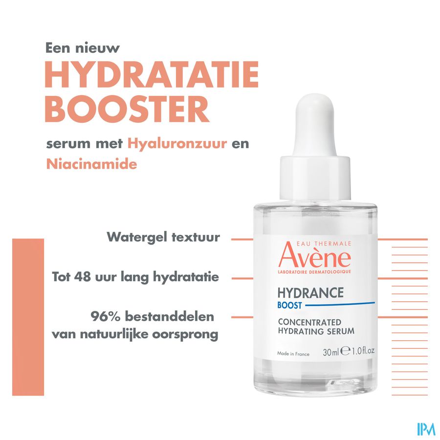 Eau Thermale Avène HYDRANCE Boost Sérum Concentré Hydratant  - Visage, Cou, décolleté