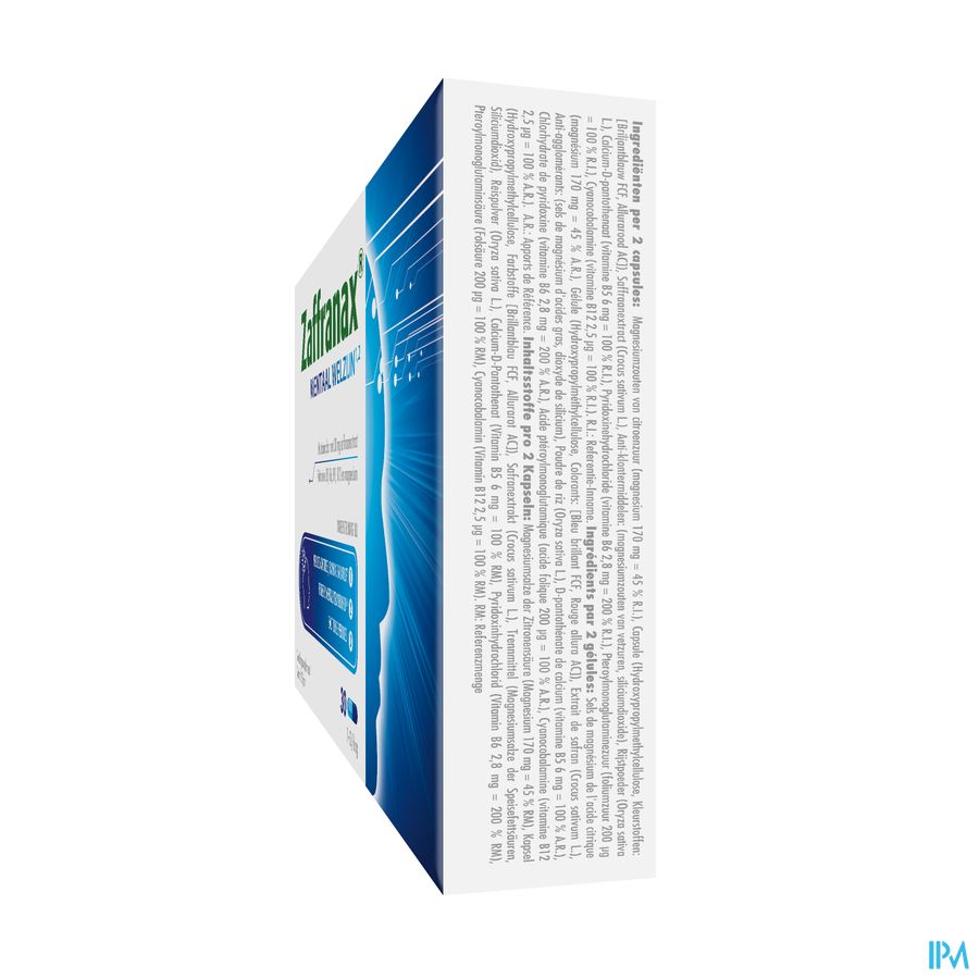 Zaffranax® Bien-être Mental 30 Gélules - Stress (4), Fatigue (3), Émotionnel (1)