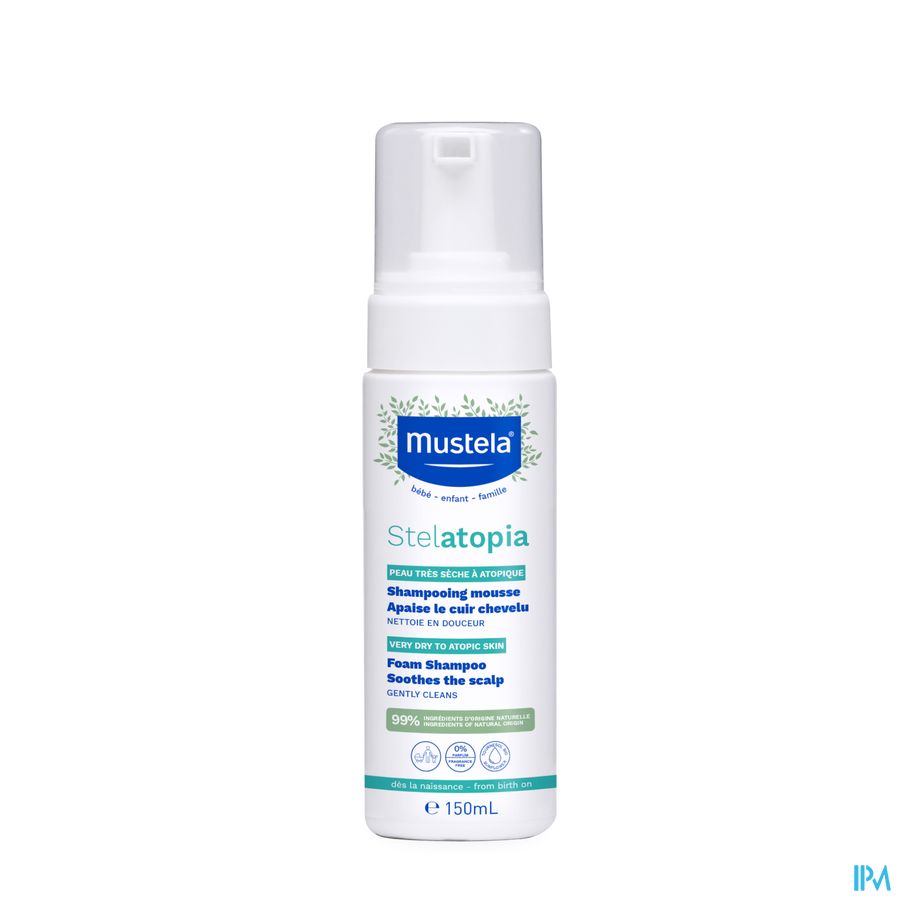 Mustela stelatopia® shampooing mousse 150ml