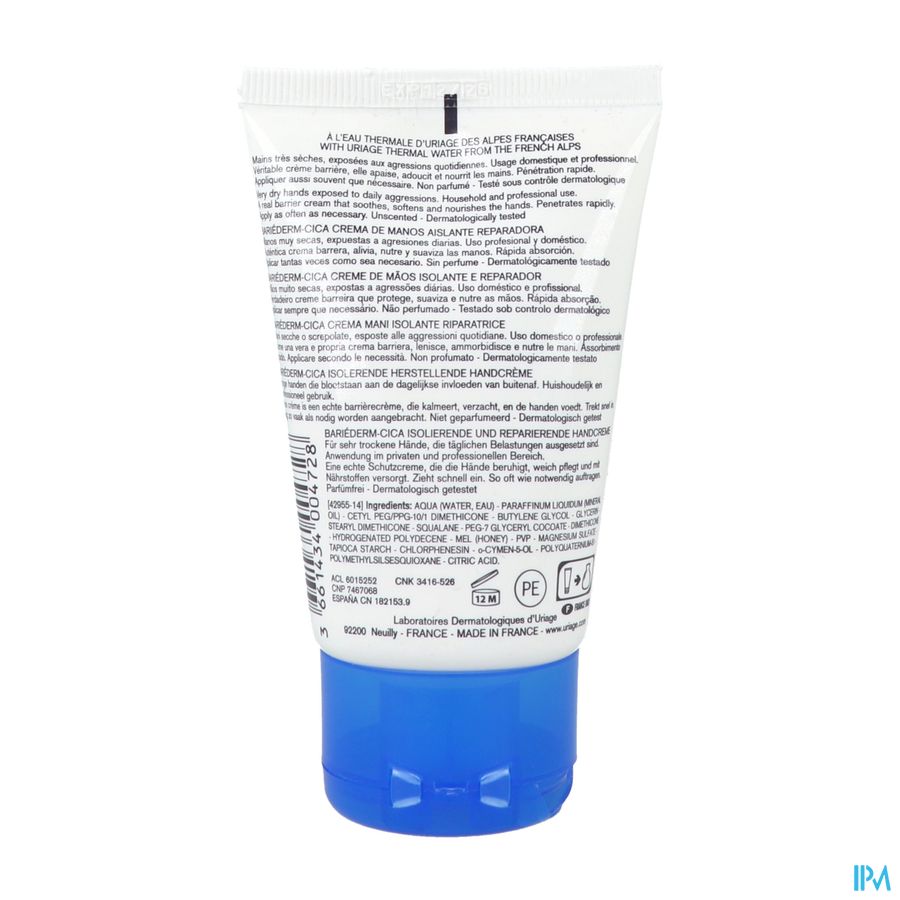 Uriage Bariederm Cr Mains Reparateur Isol. 50ml