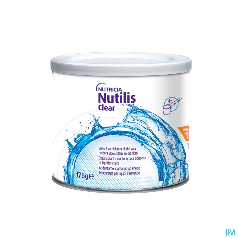 Nutilis Clear Epaississant instantané pour boissons Poudre Pot 175g