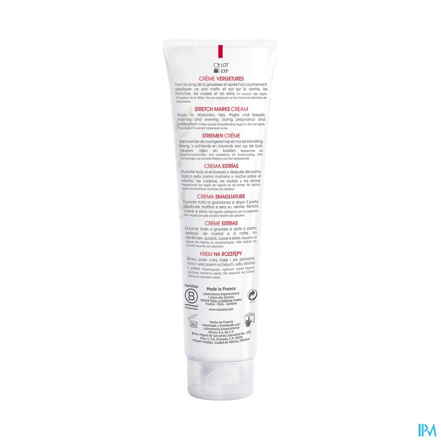 Mustela maternité crème vergetures avec parfum 150 ml