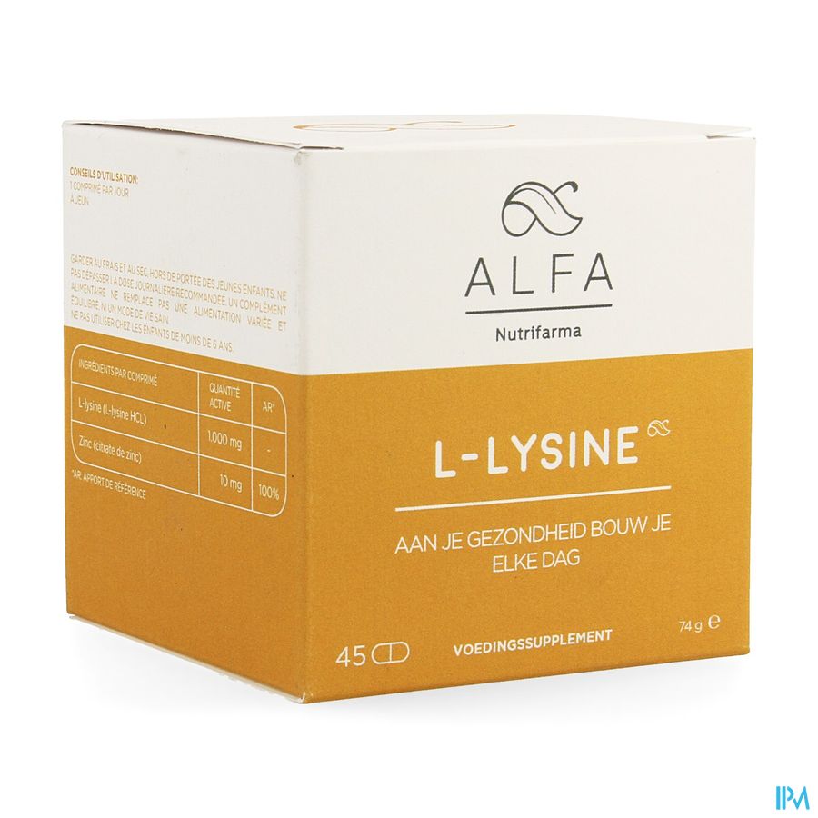 Alfa l-lysine 1000mg Comp 45
