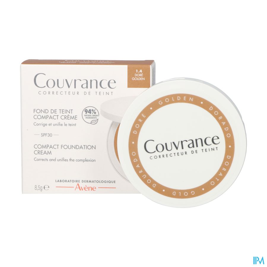 Eau Thermale Avène Fond de Teint Compact Crème 1.4 Doré Couvrance