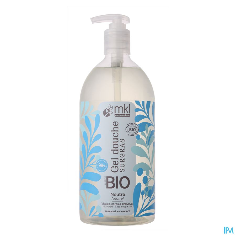 Mkl Gel Douche Bio Neutre Fl Pompe 1l