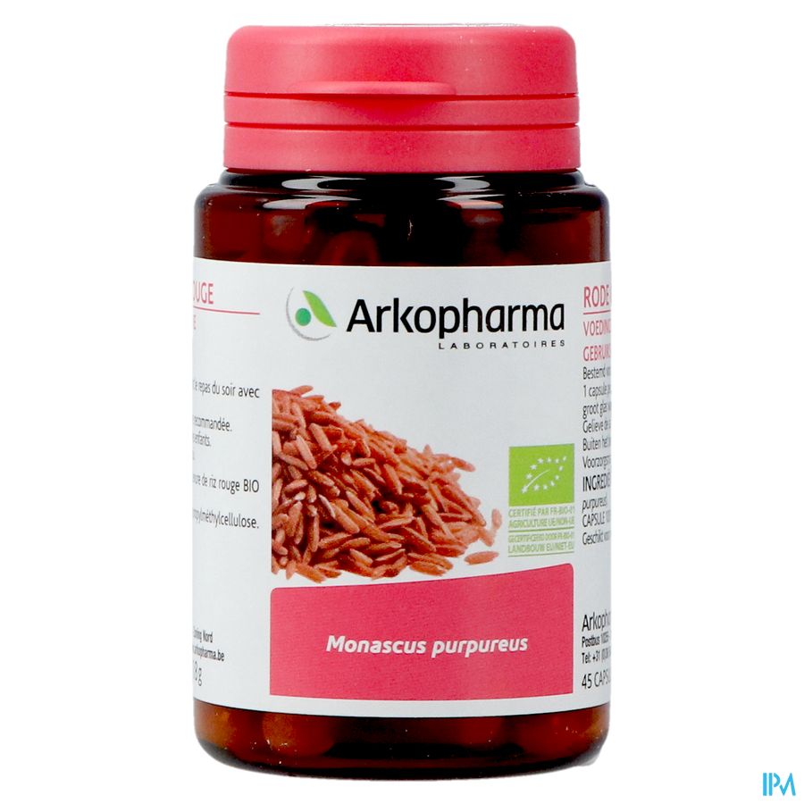 Arkogelules Levure Riz Rouge Bio Caps 45 Nf