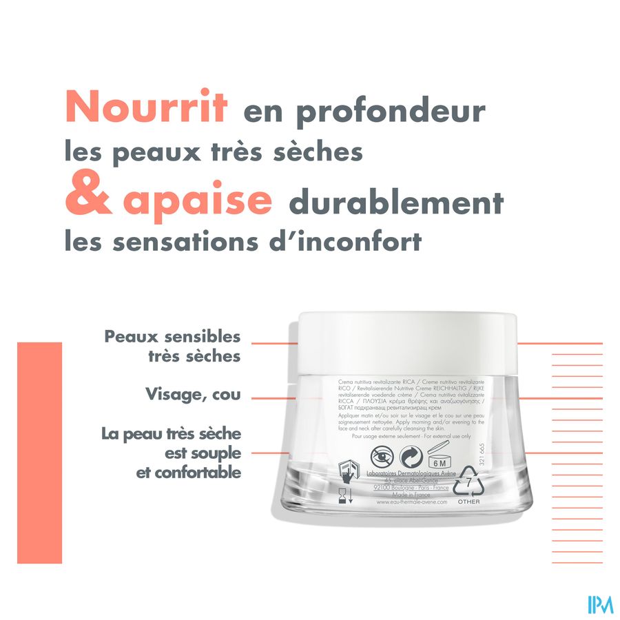 Eau Thermale Avène - Crème nutritive revitalisante riche