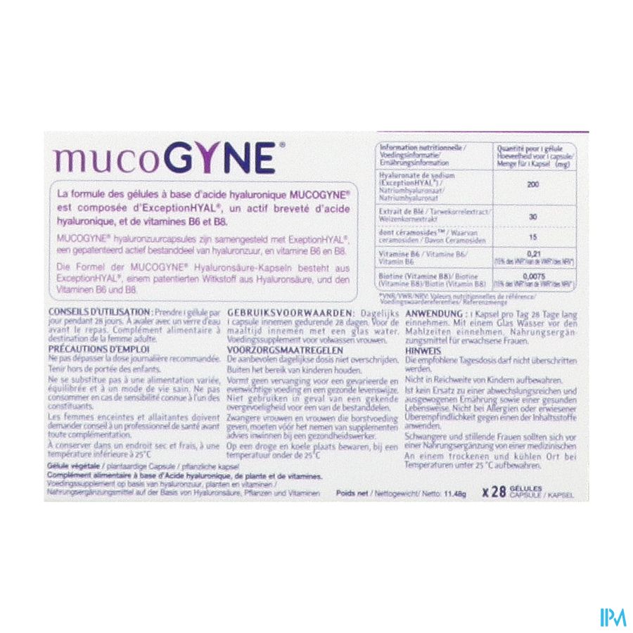 Mucogyne Caps 28