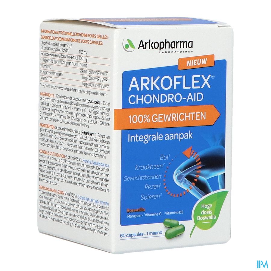 Arkoflex Chondro-aid 100% Articulations Caps 60