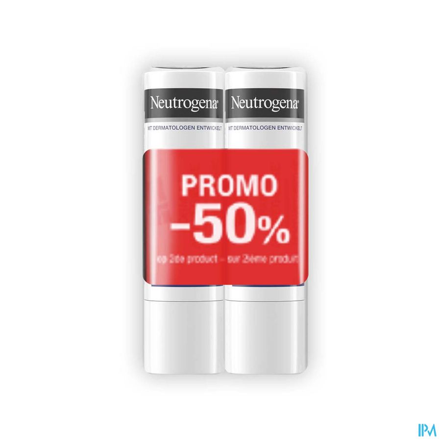 Neutrogena F/n Stick Levres Duo 2x4,8g 2e -50%