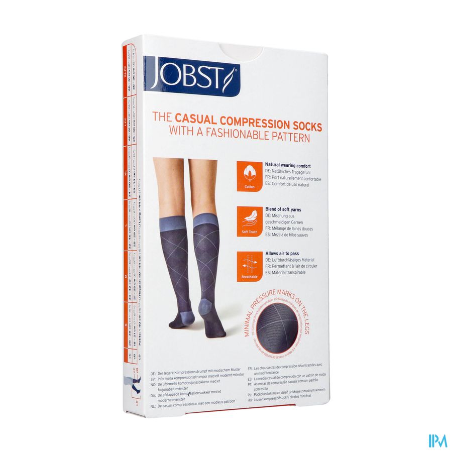 Jobst Casual Pattern 15-20 Ad M Blue 1