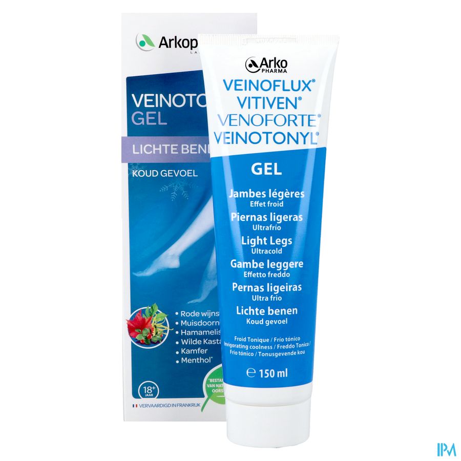 Veinotonyl Gel Jambes Legeres Effet Froid 150ml