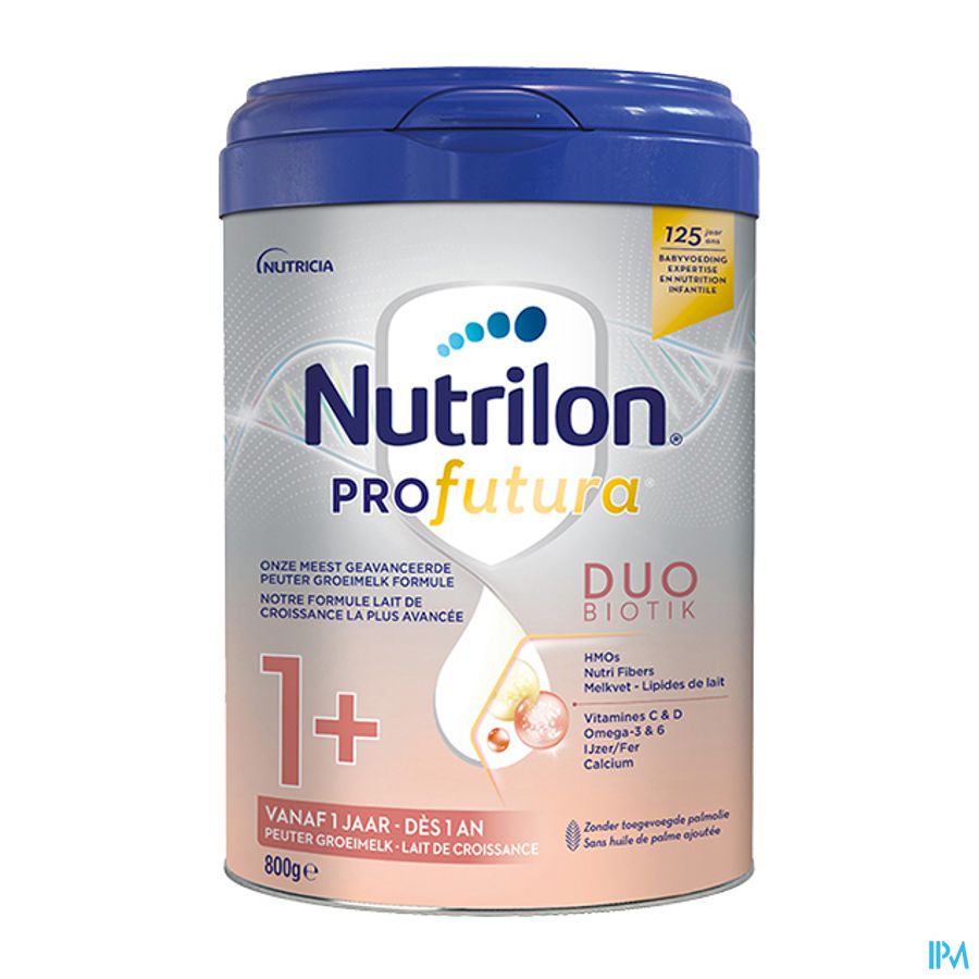 Nutrilon Profutura 1+ composition unique DUOBIOTIK Lait de croissance enfants dès 1 an Poudre Boite 800g