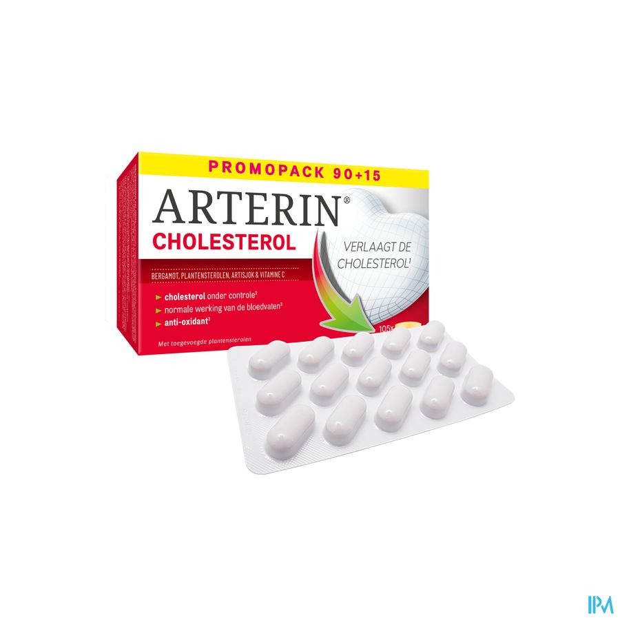 Arterin® Cholestérol 90+15 Cmp Sans Levure Rouge De Riz/Statines & Bonne Tolérance