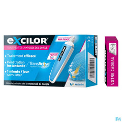 Excilor Traitement de la Mycose de l'Ongle Stylet avec coupe ongles gratuit  - pénétration immédiate, sans limer