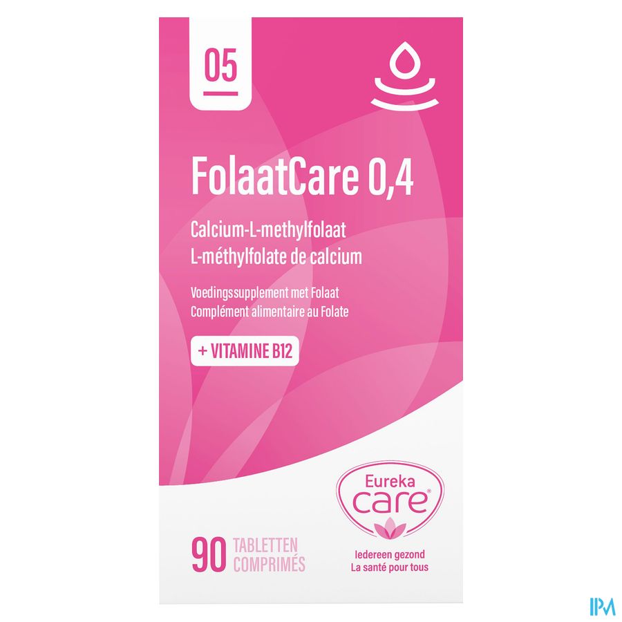 Eureka Care Folaatcare 0,4mg Comp 90