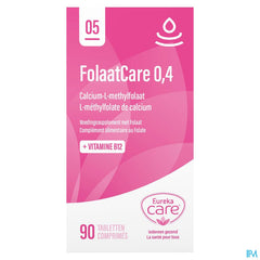 Eureka Care Folaatcare 0,4mg Comp 90