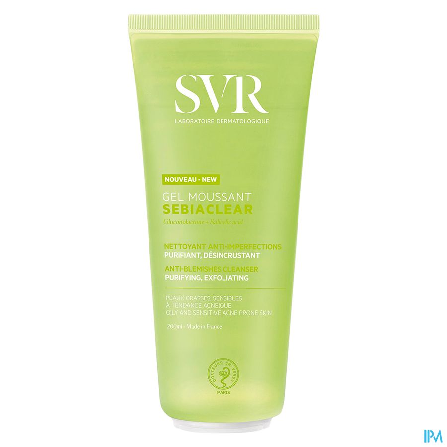 Svr Sebiaclear Gel Moussant Tube 200ml Nf