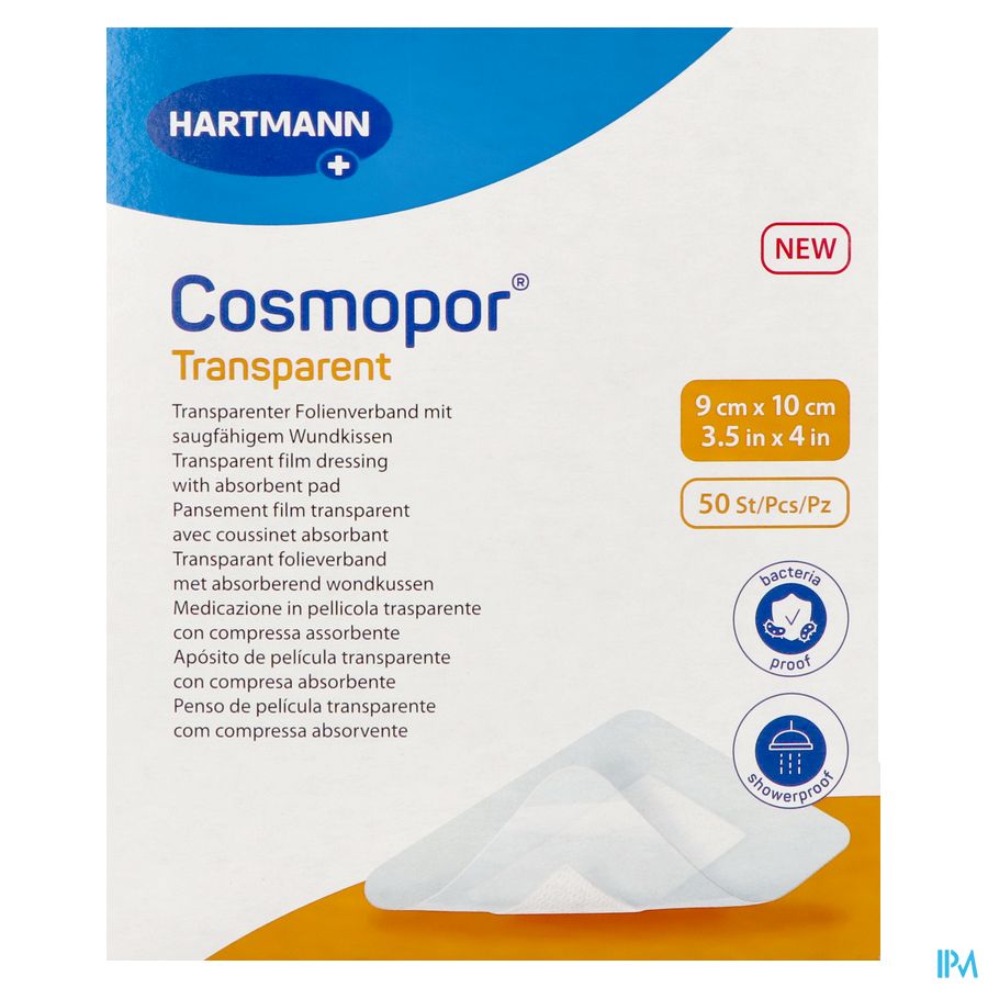 Cosmopor Transparent 9cmx10cm 50 9010530