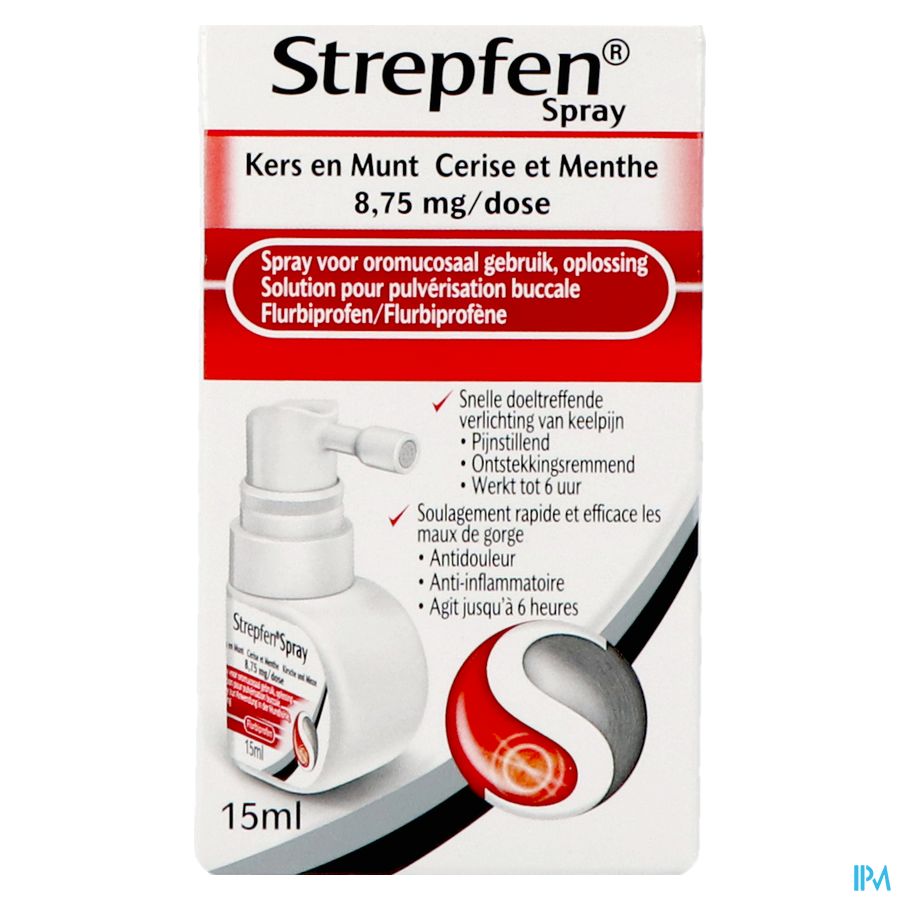 Strepfen 8,75mg Spray Sol Pulv Buccale 15ml