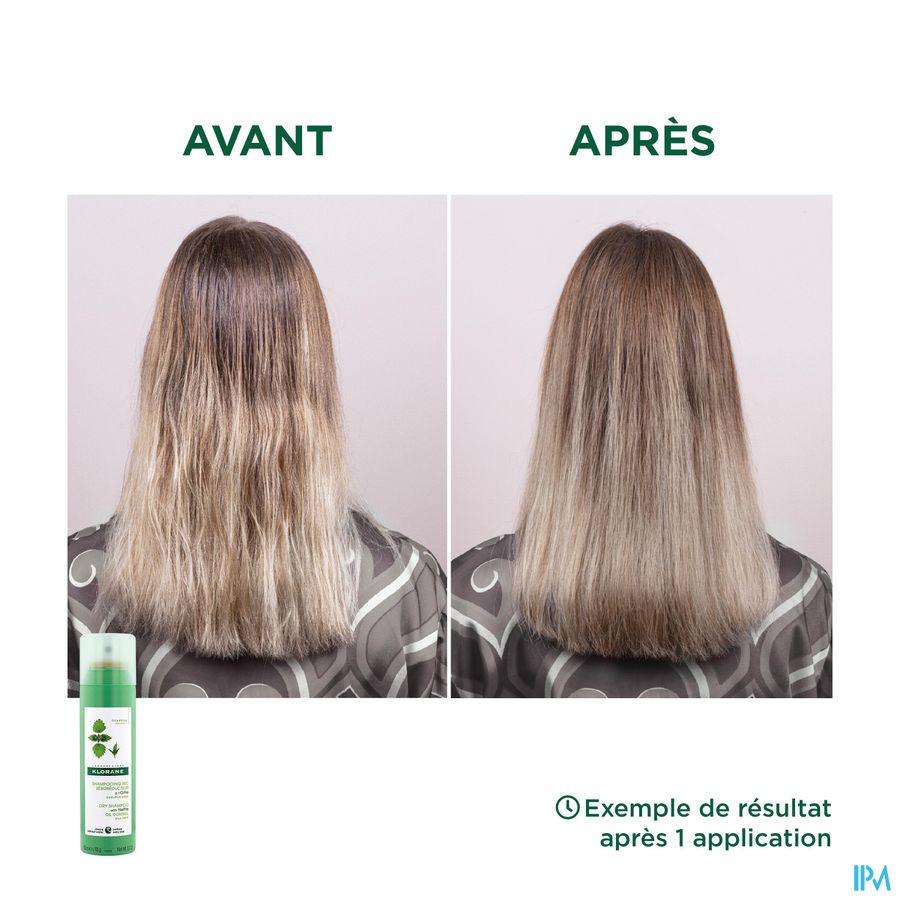 Klorane - Shampoing sec séboréducteur à l’Ortie - L’original - Cheveux gras