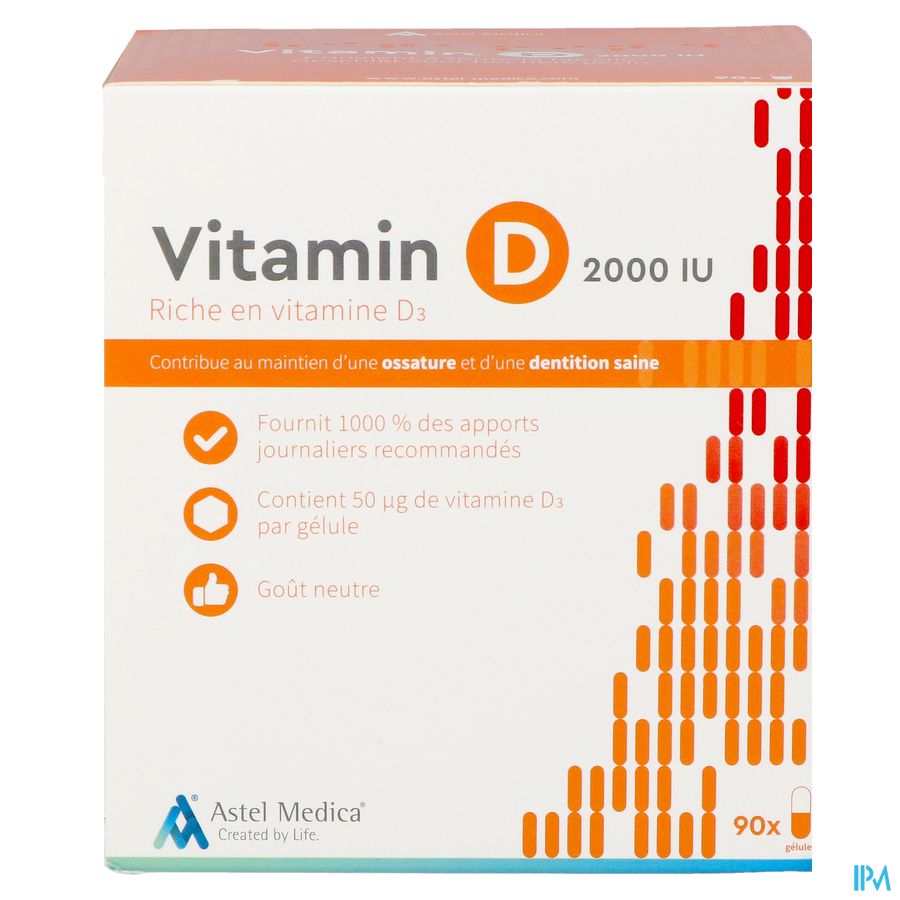 Astel Vitamin D 2000iu Caps 90