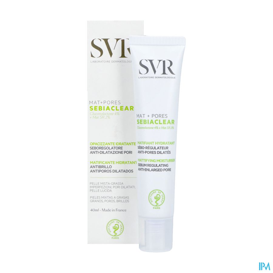 Svr Sebiaclear Creme Mat + Pores Tube 40ml