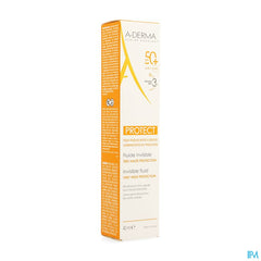 A-DERMA - A-DERMA PROTECT FLUIDE SOLAIRE VISAGE INVISIBLE SPF50+ - A-DERMA PROTECT
