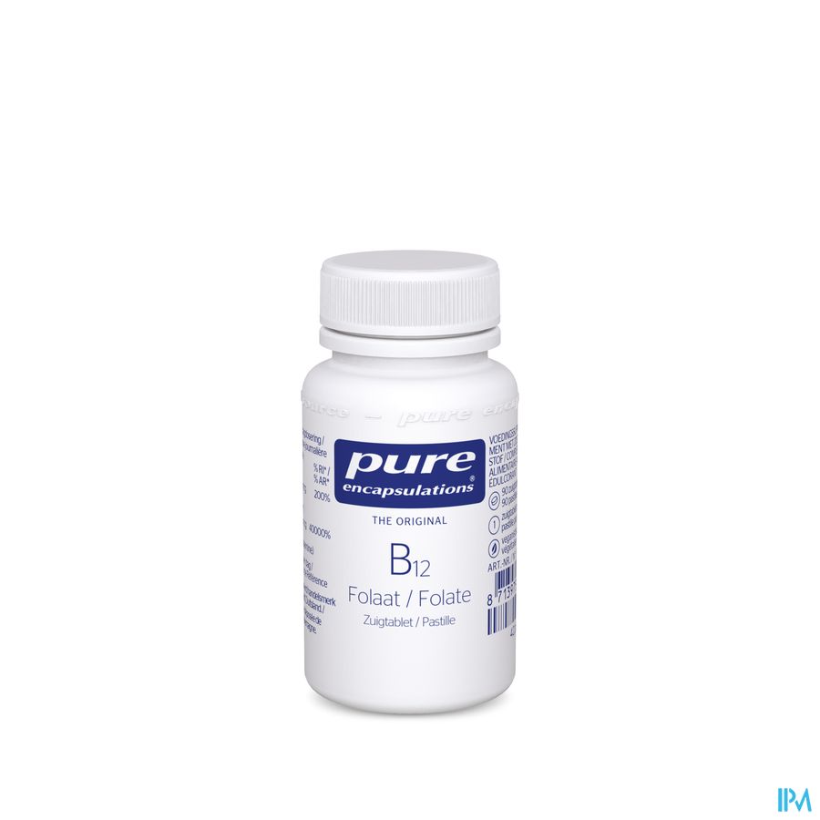 Pure Encapsulations B12 Folate Pot Comp Suc. 90