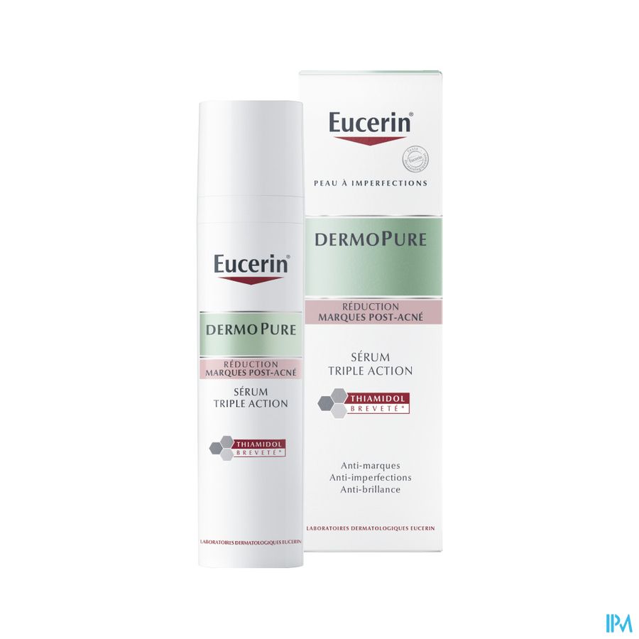 DermoPure Sérum Triple Action Marques Post-Acné Peau à Imperfections avec pompe 40ml