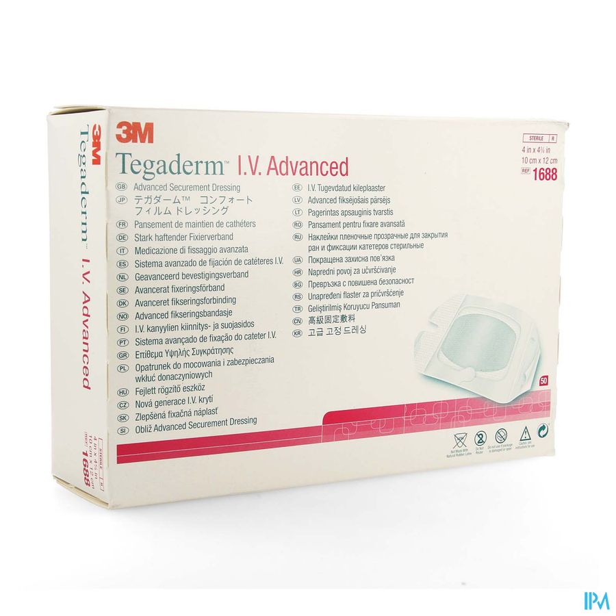 Tegaderm Iv Advanced Dressing 10,0x12,0cm 50 1688