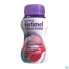 Fortimel Compact Protein Goût Fruits Rouges Sensation Fraicheur Bouteilles 4x125 ml