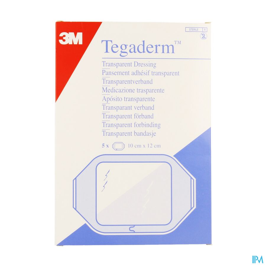 Tegaderm 3m Film Dressing Transp 10x12cm 5 1626p