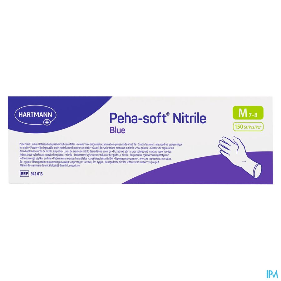 Peha Soft Gants Nitrile Bleu M 150 9420130