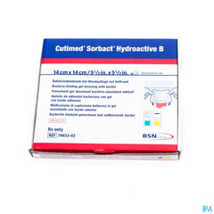 Cutimed Sorbact Hydroactive B 14x14,0cm 10 7993302