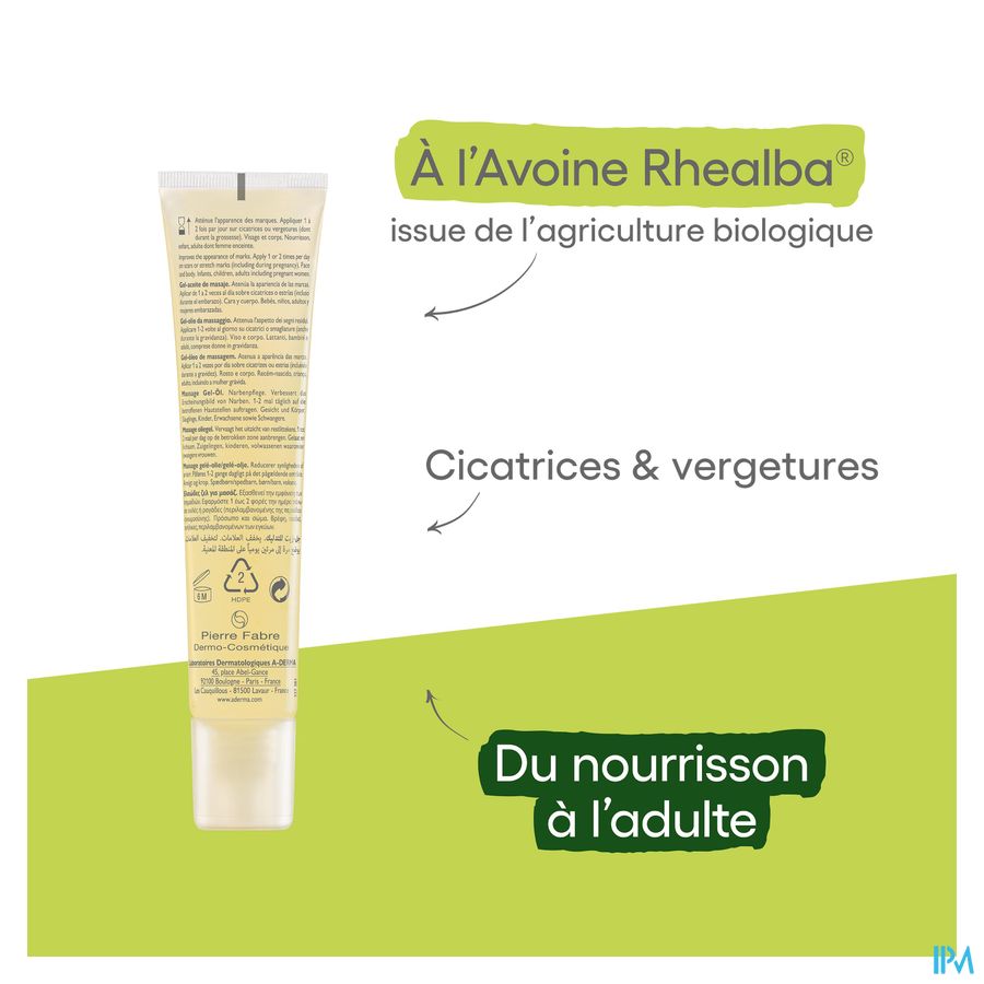 A-DERMA - EPITHELIALE A.H MASSAGE GEL-HUILE DE MASSAGE ANTI-MARQUES - Cicatrices et vergetures