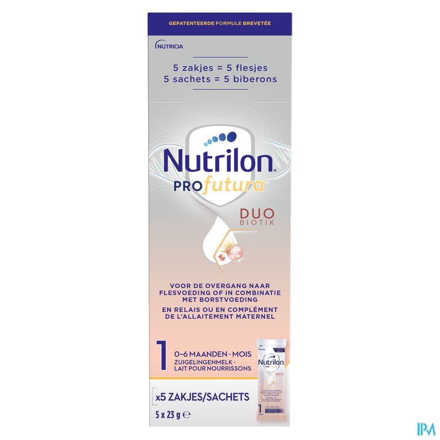 Nutrilon Profutura 1 Lait nourrissons bébé 0 à 6 mois poudre sachets 5x23g