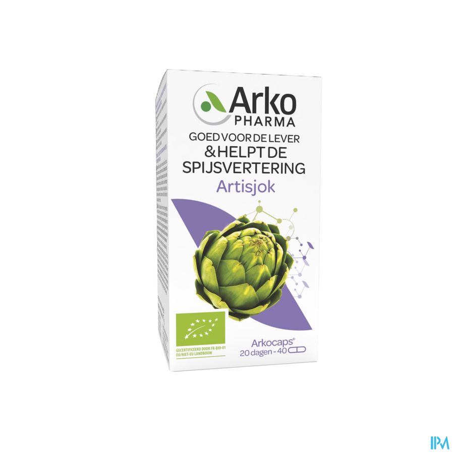 Arkopharma Arkogélules Artichaut Confort Digestif Bon pour le foie et aide à la digestion Complément Alimentaire 40 Gélules
