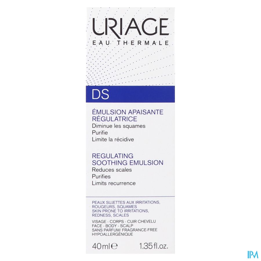 Uriage Ds Emuls Soin Regulateur Tube 40ml