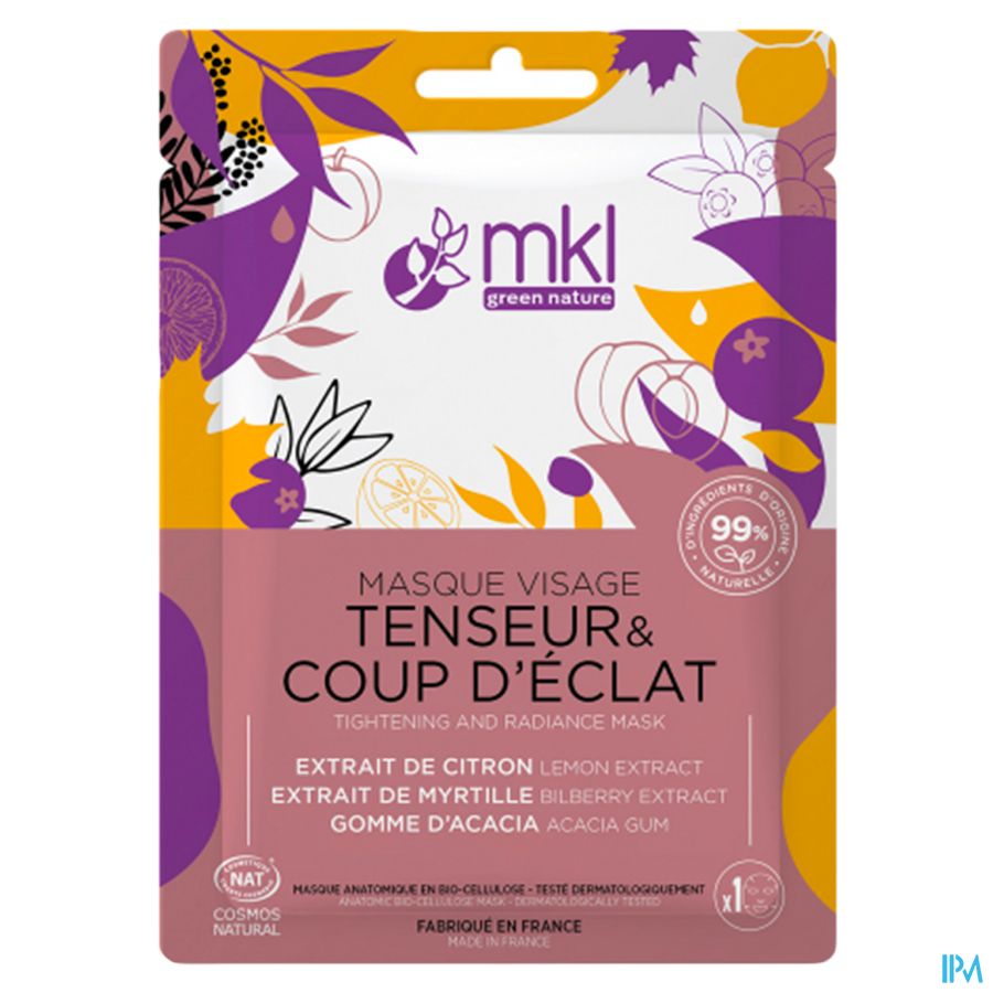 Mkl Masque Visage Tenseur Coup Eclat Cosm.sach10ml