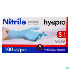 Pharmex Gants Nitril Bleu S/poudre S 100
