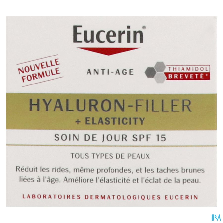 Hyaluron-Filler + Elasticity Soin de Jour SPF 15 Anti-Rides & Anti-Âge Pot 50ml