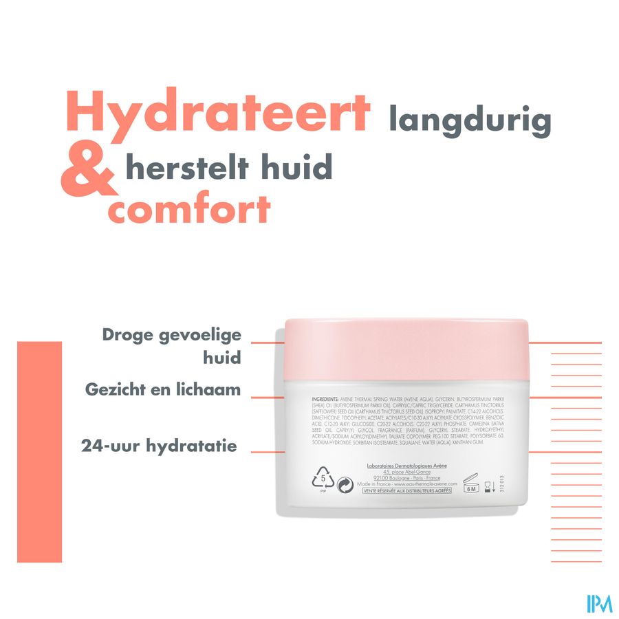 Eau Thermale Avène - BODY Baume fondant hydratant