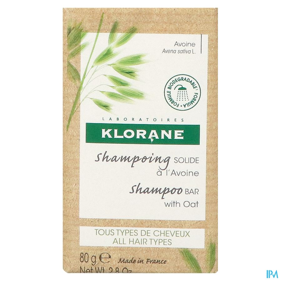 Klorane - Shampoing solide à l’Avoine - Tous types de cheveux