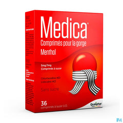 Medica comrpimés pour la gorge Menthol 36 pce - mal de gorge