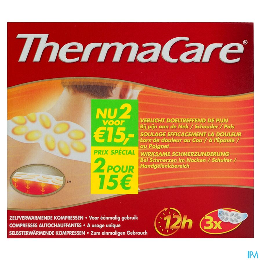 Thermacare Patch Auto-chauffant Nuque-Epaule-Poignet Douleur 6 pièces