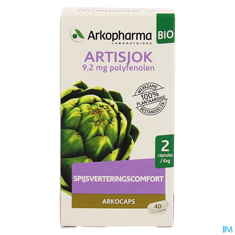 Arkopharma Arkogélules Artichaut Confort Digestif Bon pour le foie et aide à la digestion Complément Alimentaire 40 Gélules