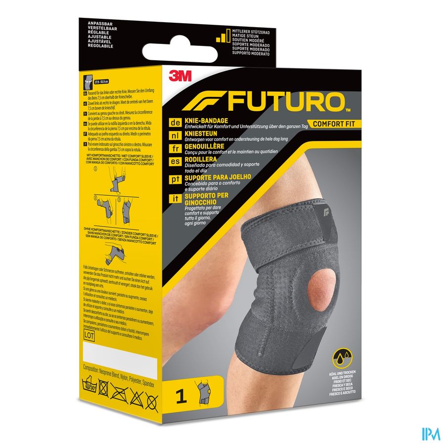 FUTURO™ Comfort Fit Genouillère 04039, Réglable (27.9 - 55.9 cm)